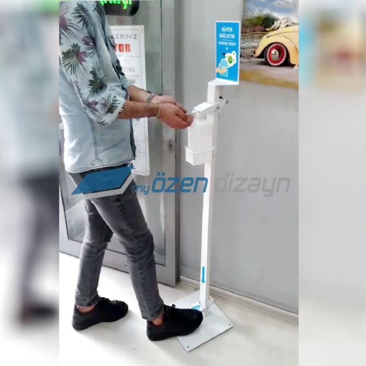 Foot Operated Hand Sanitizer Dispenser Stand